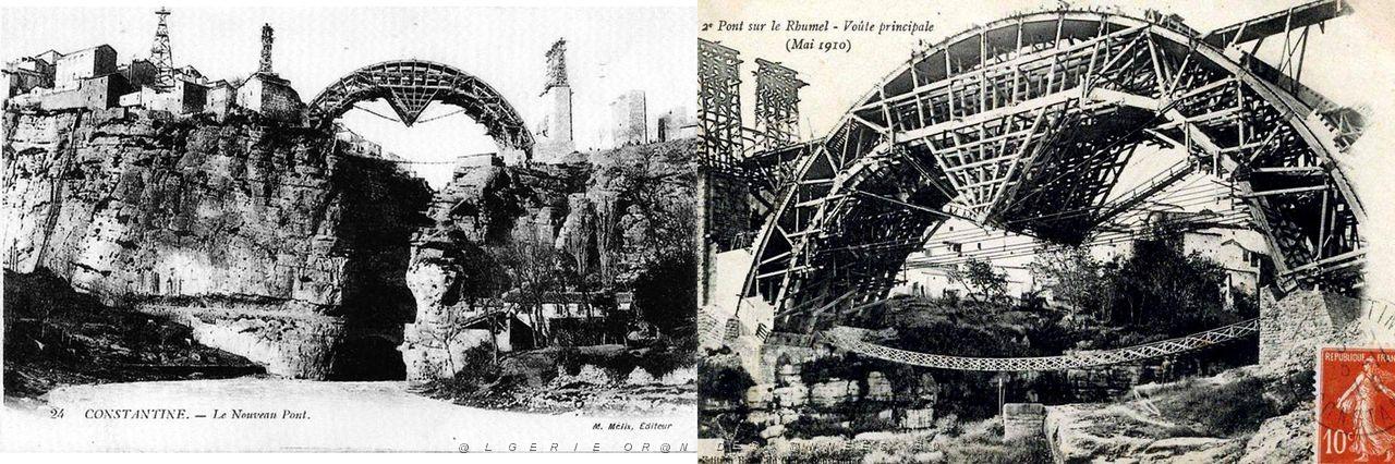 70- Constantine- Construction pont Sidi Rached.jpg